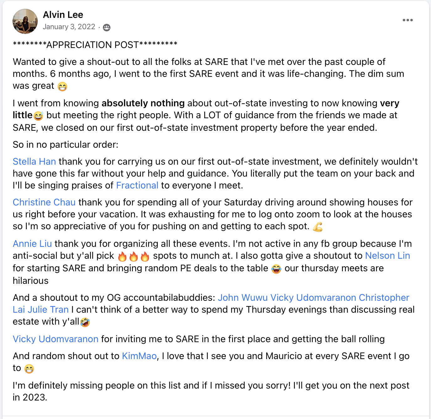 Member post 2 of 6