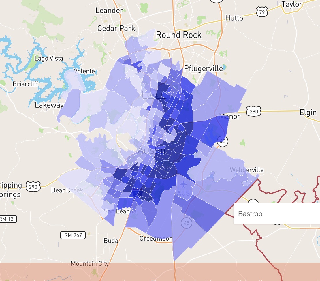Neighborhood Scout crime rates map